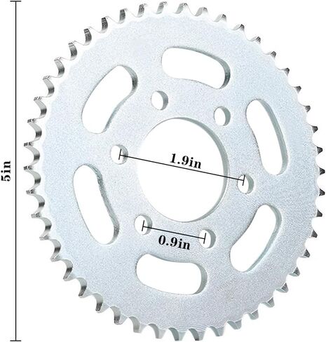 40 Teeth #35 Chain Mini Bike Rear Sprocket, Go Kart Drift Trike Cog Parts Accessories, Compatible with 97cc 98cc 2.8Hp MBX10 MBX11 80cc CT100U Trail CK100 DB30 GK80 in Saudi Arabia