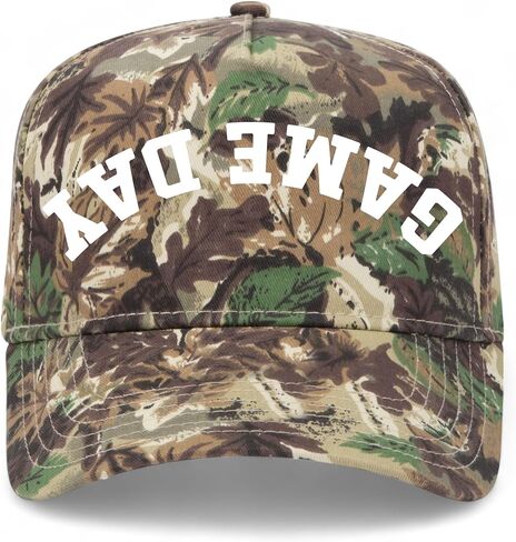 Game Day Upside Down Reversed Vintage Trucker Hat | Premium Adjustable Snapback Baseball Hat for Men & Women in Saudi Arabia