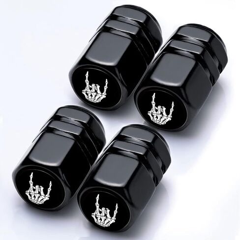 4PACK BIGFOOT TIRE VALVE CAP CAP BIGFOOT CAROICORIES CAROICORES Aluminy Aluminium Covery Universal Covers Covered Tire Air Cap للسيارات والشاحنة وسيارات الدفع الرباعي والدراجات والدراجات النارية و RV ، هدايا القدم الكبيرة للرجال الأب والنساء in Kuwait