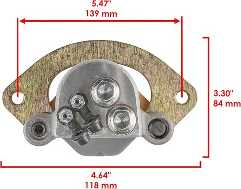 Caltric Rear Right Brake Caliper Compatible with Polaris Sportsman X2 550 INTL 2011 2012 2013 2014/1911459 in Saudi Arabia