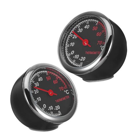 2pcs مقياس درجة حرارة السيارة مقياس حرارة مركبة دقيقة للمستشعر الدقيق للمراقبة الداخلية خفيفة الوزن وعرض للقيادة المريحة in Kuwait
