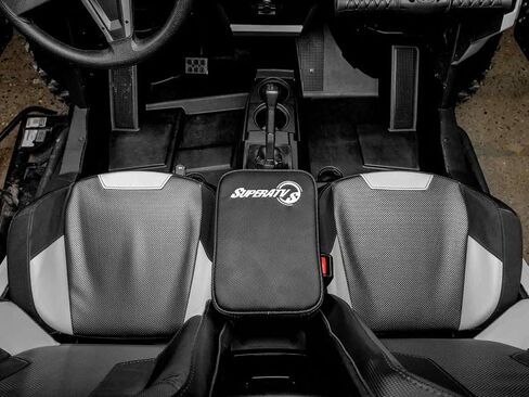 SuperATV Armrest Gun Storage for Polaris RZR 900/1000 / Turbo | Locking Compartment | 2 Keys Included | Water-Resistant Vinyl Exterior in Saudi Arabia