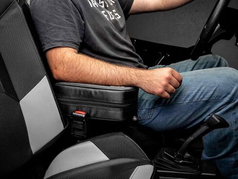 SuperATV Armrest Gun Storage for Polaris RZR 900/1000 / Turbo | Locking Compartment | 2 Keys Included | Water-Resistant Vinyl Exterior in Saudi Arabia