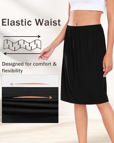 2 PCS نصف نساء للسيدات للفساتين ناعمة مشروطة أسفل النزلة القصيرة تنورة petticoat مضادة in Kuwait