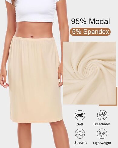 2 PCS نصف نساء للسيدات للفساتين ناعمة مشروطة أسفل النزلة القصيرة تنورة petticoat مضادة in Kuwait