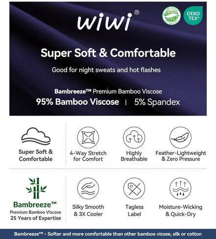 WiWi الخيزران فسكوزي قمصان النوم للنساء لينة قصيرة الأكمام النوم ثوب النوم الصيف خفيفة الوزن قميص الليل S-XXL in Kuwait