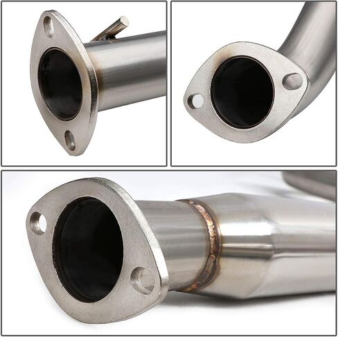 سلالة تلقائية 4 بوصات طرف كاتم الصوت طرف كاتبة العادم Catback متوافق مع 2005-2010 Chevy Cobalt Pontiac G5 2.2L DOHC ، الفولاذ المقاوم للصدأ in Saudi Arabia