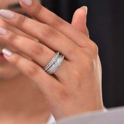 Shop LC 925 Sterling Silver Mom Mom Spinner Ring Jewelry for Women Hilmids for Women in Saudi Arabia