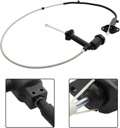Pre-Filled Hydraulic Clutch Master & Slave Cylinder & Line Kit Assembly Compatible with Dodge Ram 2500 3500; Ram 2500 3500 2003-2012 Replace CC649073 68066098AA in Saudi Arabia