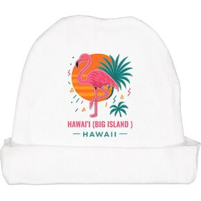 inktastic Hawaii Big Island Flamingo Tropical Palm Baby Beanie Hat in Kuwait