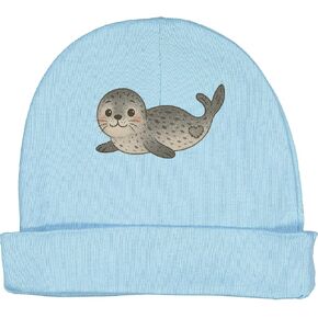 inktastic Adorable Seal Illustration Cute Animal Art Baby Beanie Hat in Saudi Arabia