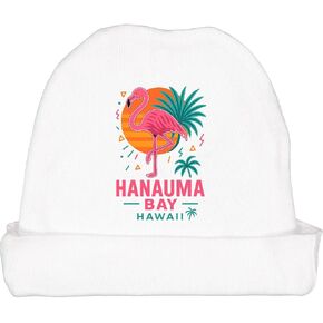inktastic Hanauma Bay Hawaii Flamingo Tropical Baby Beanie Hat in Kuwait