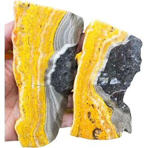 Wholesale Rough Stone bumblebees Jasper Slab Slice for Decoration 1pc in Saudi Arabia