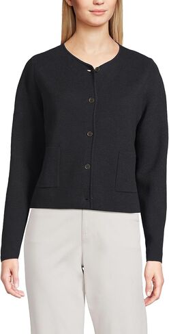 Lands 'End Women's Guuge Cotton Milano Blazer Sweater in Saudi Arabia