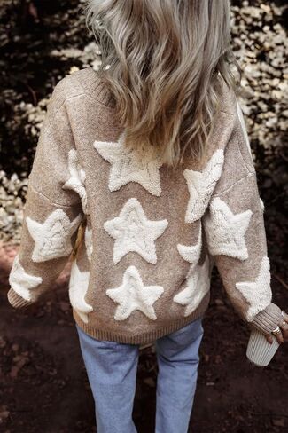 Relaxed Fit V-Neck Cardigan - Perfect for Fall and Winter in Saudi Arabia