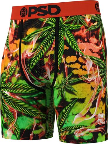 PSD Men's Cool Bud Tree Boxer Briefs, Multi, M in Saudi Arabia