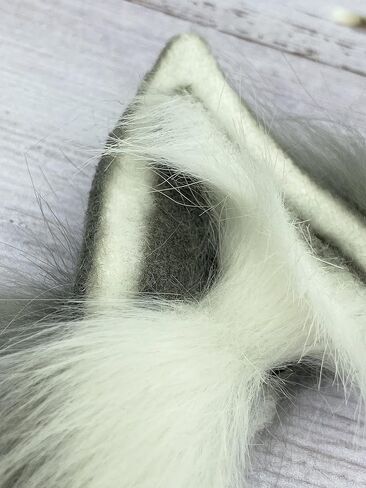 Cat Fox Wolf Ears Headband，Furry Ears, Wolf Ears Cosplay Costume, Halloween Christmas Animal Cosplay in Kuwait
