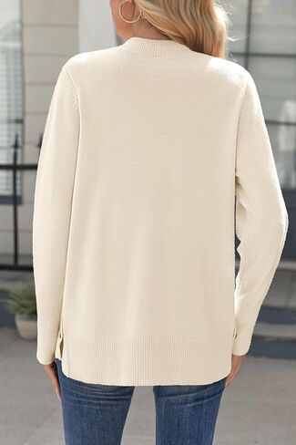 Zeagoo Women's Sweaters Loose Knit Side Button 2025 Fall Fashion Trendy Casual Pullover Tops Clothes in Saudi Arabia