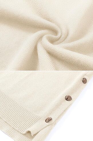 Zeagoo Women's Sweaters Loose Knit Side Button 2025 Fall Fashion Trendy Casual Pullover Tops Clothes in Saudi Arabia