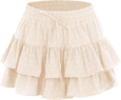 Coquette Coquette Mini Mini Varts Y2K Ruched Skirt Swiss Swiss Dots High Cherced Beach Varts in Saudi Arabia