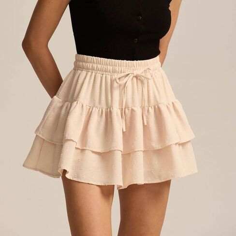 Coquette Coquette Mini Mini Varts Y2K Ruched Skirt Swiss Swiss Dots High Cherced Beach Varts in Saudi Arabia