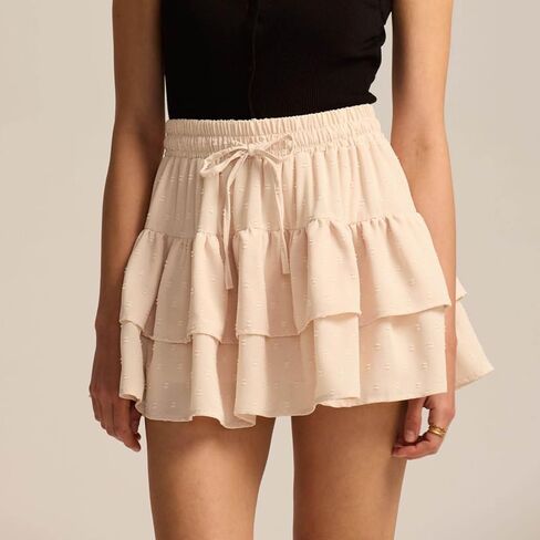 Coquette Coquette Mini Mini Varts Y2K Ruched Skirt Swiss Swiss Dots High Cherced Beach Varts in Saudi Arabia