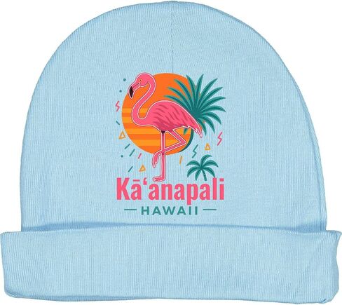 inktastic Kaanapali Hawaii Flamingo Troset Sunset Baby Beanie Hat in Saudi Arabia