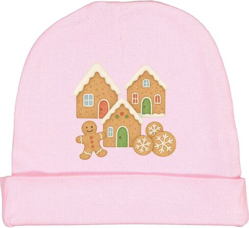inktastic Gingerbread House and Cookies Christmas Decor Baby Beanie Hat in Saudi Arabia