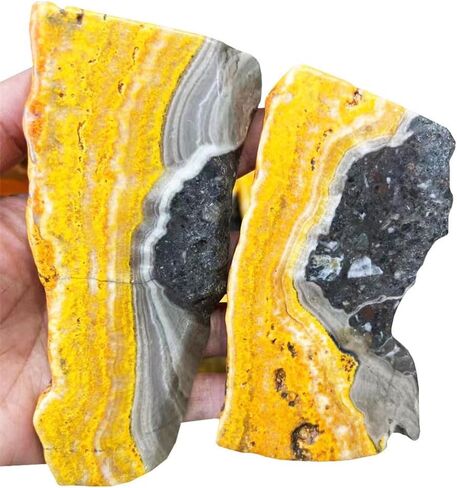 Wholesale Rough Stone bumblebees Jasper Slab Slice for Decoration 1pc in Saudi Arabia