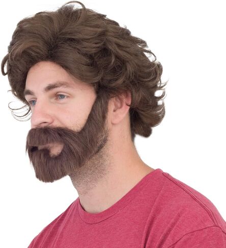 Costume Agent Adult Unisex Deluxe Party Late Wig and Beard Halloween Cosplay Accessory in Saudi Arabia