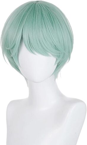 Short Pink Wig for Men Cosplay Anime Costume, Layered Fluffy Synthetic Hair Wig for Party Halloween Daily Use in Saudi Arabia