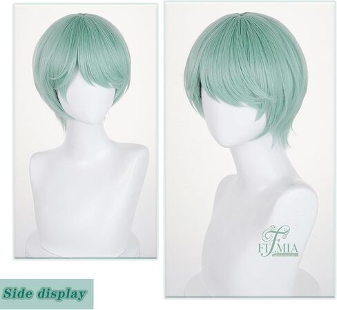 Short Pink Wig for Men Cosplay Anime Costume, Layered Fluffy Synthetic Hair Wig for Party Halloween Daily Use in Saudi Arabia