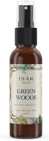 Green Woods Air Freshener Room Spray for Home Spray for Good Smell with Fresh Grass & Woody Cedarwood notes, Enhance Mood, Scented Air Freshener used on Curtains, Cushions, Fabric Wall - 50 ml in Saudi Arabia