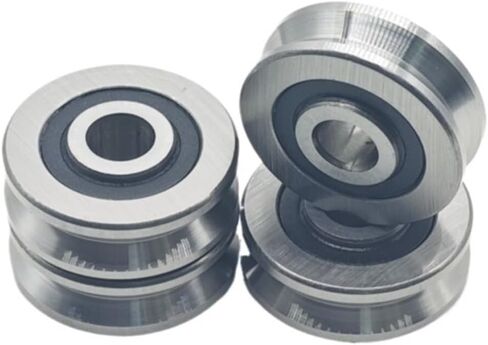 2PCS V10371214ZZ 10X37X14 mm V Groove Ball Bearing Guide Track Rlooer Bearing in Saudi Arabia
