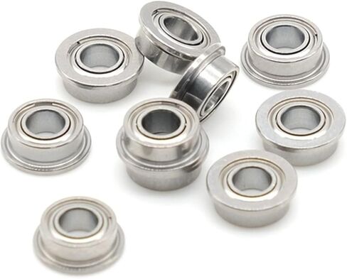 2PCS SMF105ZZ 5X10X4 mm Flange Hybrid Ceramic Ball Bearing Double Shielded Stainless Steel Flanged Ball Bearings in Saudi Arabia