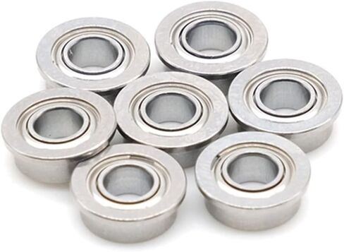2PCS SMF105ZZ 5X10X4 mm Flange Hybrid Ceramic Ball Bearing Double Shielded Stainless Steel Flanged Ball Bearings in Saudi Arabia