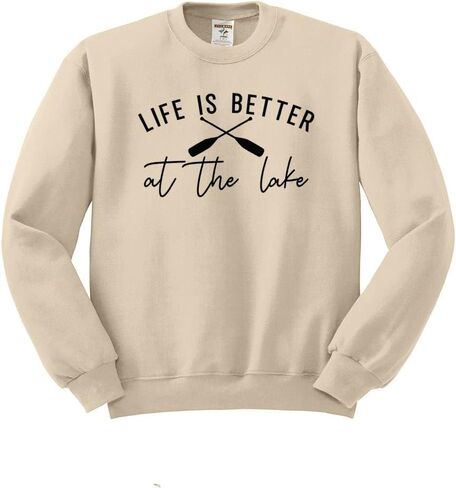 TeesAndTankYou Lake Life is Better Sweatshirt Unisex in Saudi Arabia