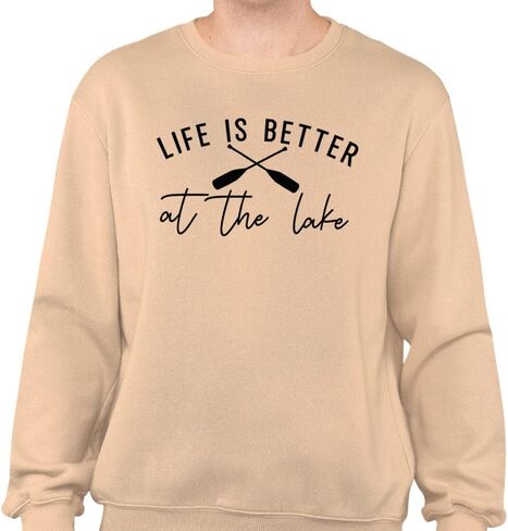 TeesAndTankYou Lake Life is Better Sweatshirt Unisex in Saudi Arabia