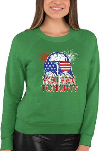 Go All Out Bald Eagle You Free Tonight? July 4 USA Pride America Mens Youth Sweatshirt Crewneck in Saudi Arabia