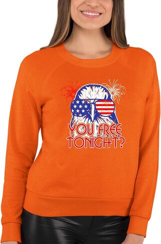 Go All Out Bald Eagle You Free Tonight? July 4 USA Pride America Mens Youth Sweatshirt Crewneck in Saudi Arabia