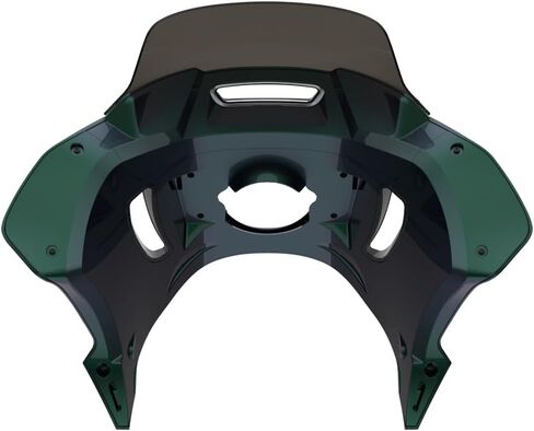 Advanblack ST Style Front Fairing with 10" Windshield, Compatible with Harley Low Rider / S / ST (2018-2024), Road King (2009-2024), Street Bob, Fat Bob, Dyna (2006-2017) (Fastback blue) in Saudi Arabia