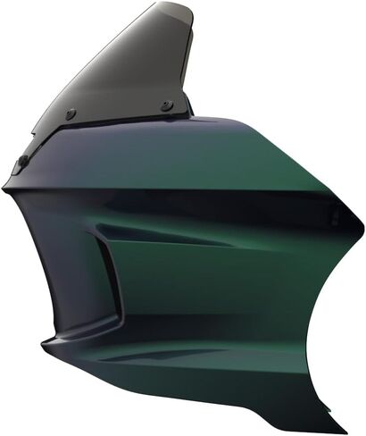 Advanblack ST Style Front Fairing with 10" Windshield, Compatible with Harley Low Rider / S / ST (2018-2024), Road King (2009-2024), Street Bob, Fat Bob, Dyna (2006-2017) (Fastback blue) in Saudi Arabia