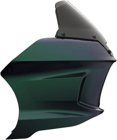 Advanblack ST Style Front Fairing with 10" Windshield, Compatible with Harley Low Rider / S / ST (2018-2024), Road King (2009-2024), Street Bob, Fat Bob, Dyna (2006-2017) (Fastback blue) in Saudi Arabia