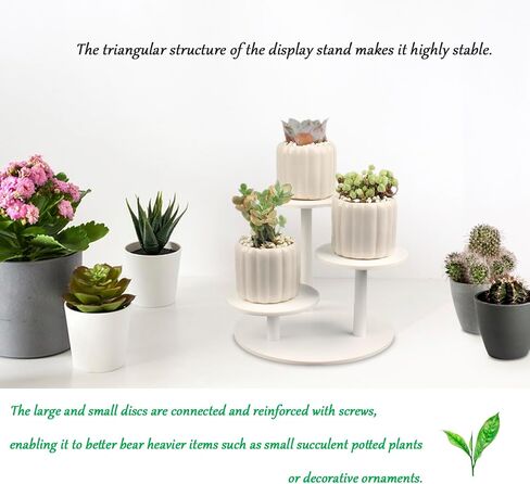 Frosted Acrylic Table Display Stand for Figure Small Display Risers Black for Succulent Plants 3 Tier Round Risers for Decor 1 Pack in Saudi Arabia