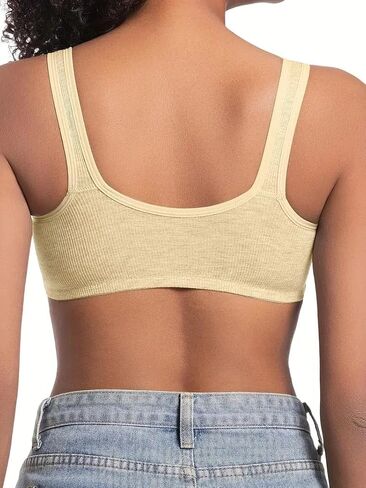 Women's Seamless Wireless Supportive Bra Full Coverage Underwire Bra-Front Closure Comfortable and Soft in Saudi Arabia