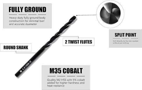 5 Pcs Step Drill Bits,High Speed Steel,Titanium Coating,50 Sizes Unibit Drill Bits Set,Multiple Hole Stepped Up Bits for Metal in Saudi Arabia