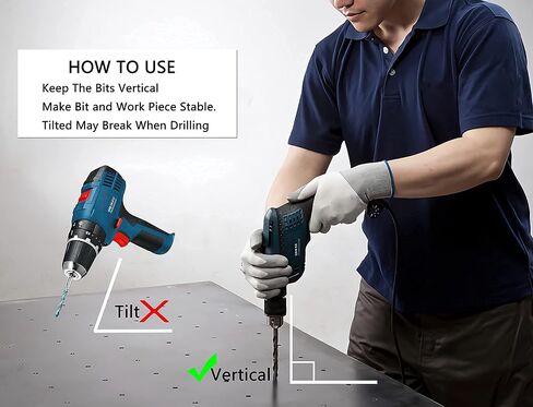 5 Pcs Step Drill Bits,High Speed Steel,Titanium Coating,50 Sizes Unibit Drill Bits Set,Multiple Hole Stepped Up Bits for Metal in Saudi Arabia