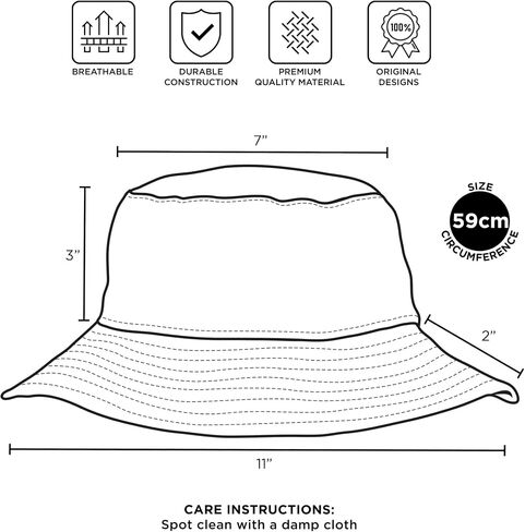 Harry Potter Bucket Hat for Kids, Boy, Girl Sun Hat Ages 4-7, Big Kids 7-14 Years 100% Cotton for Summer Teen Youth Beach Hat in Saudi Arabia