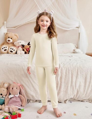 Arshiner Pajamas for Girls Long Sleeve Pants مجموعات Snug Fit 2 قطعة PJS مجموعة ناعم للنوم in Saudi Arabia