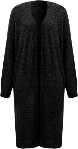 CUPSHE Women's Oversized Cardigan Sweater Open Front 2025 Fall Long Sleeve Soft Knit Casual Sweaters Outwear in Saudi Arabia